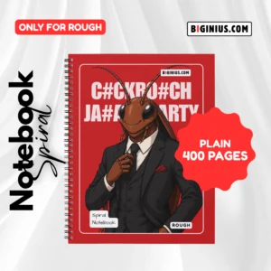 400 Pages A4 Notebook | Unruled Notebook | Spiral Binding | 50 GSM Rough Pages | 230 GSM Cover | School, College, Office & Exam Preparation